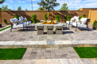patio, fire feature